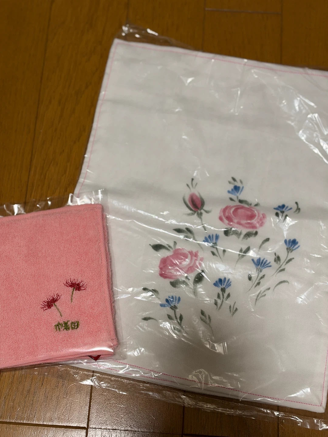 ハンカチ 3枚セット 花柄 ピンク