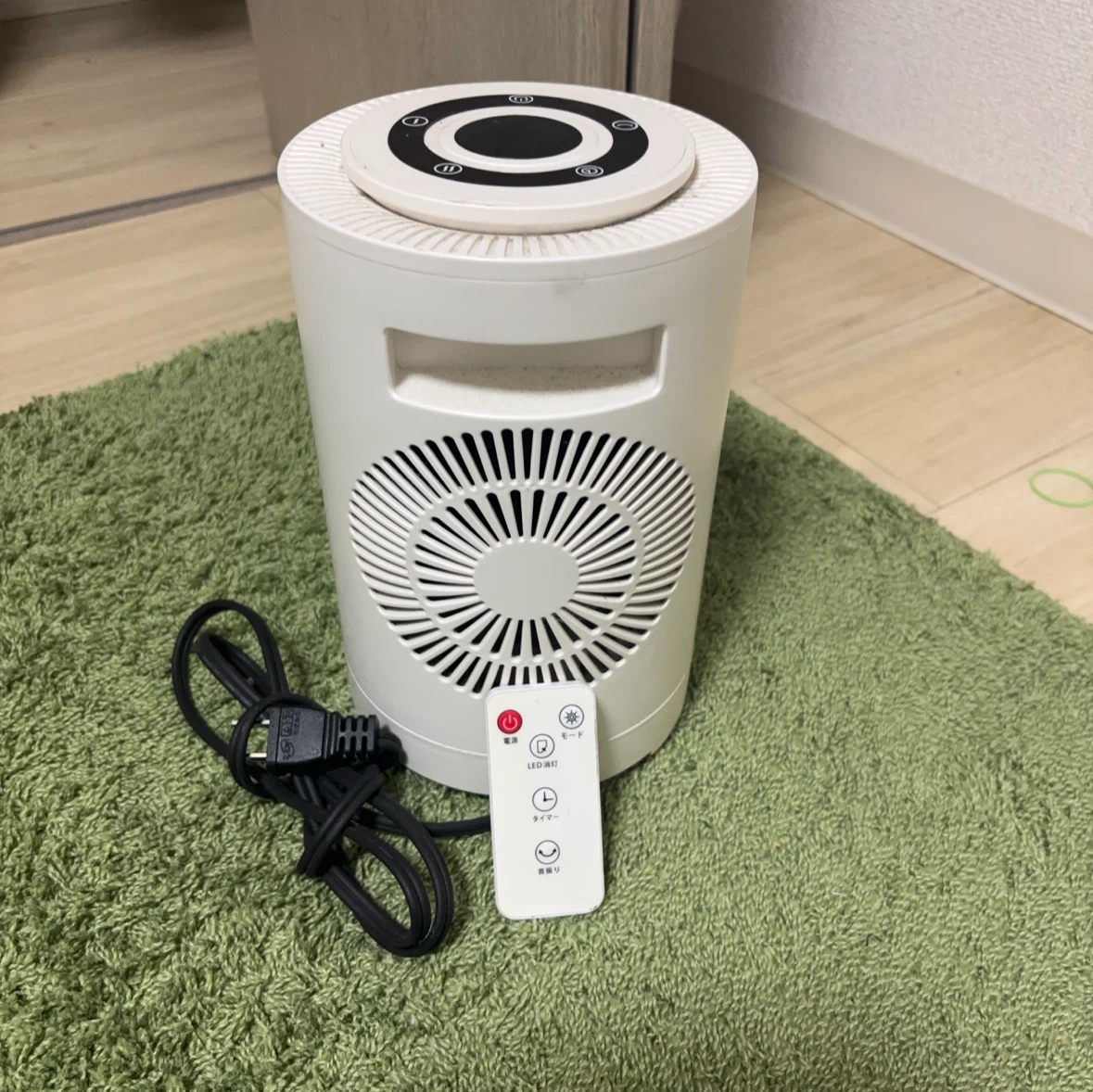 セラミックファンヒーター リモコン付