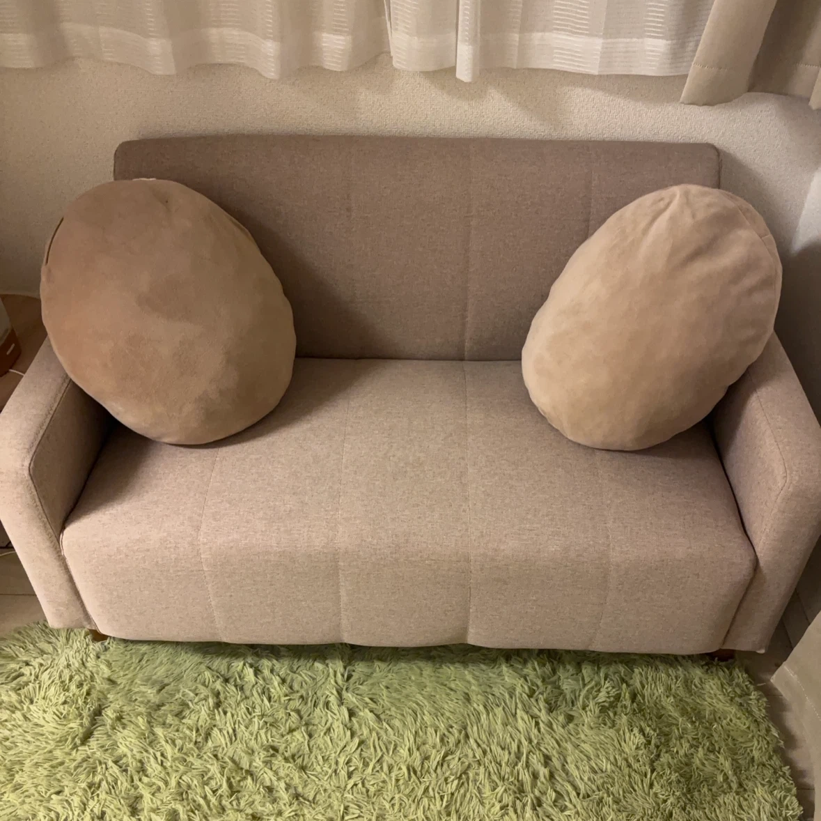 2人掛け ソファ ベージュ