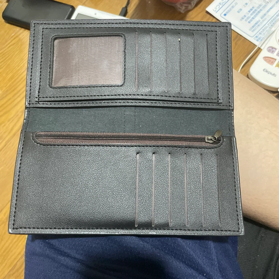 メンズ 長財布 ブラック ロングウォレットの写真4枚目