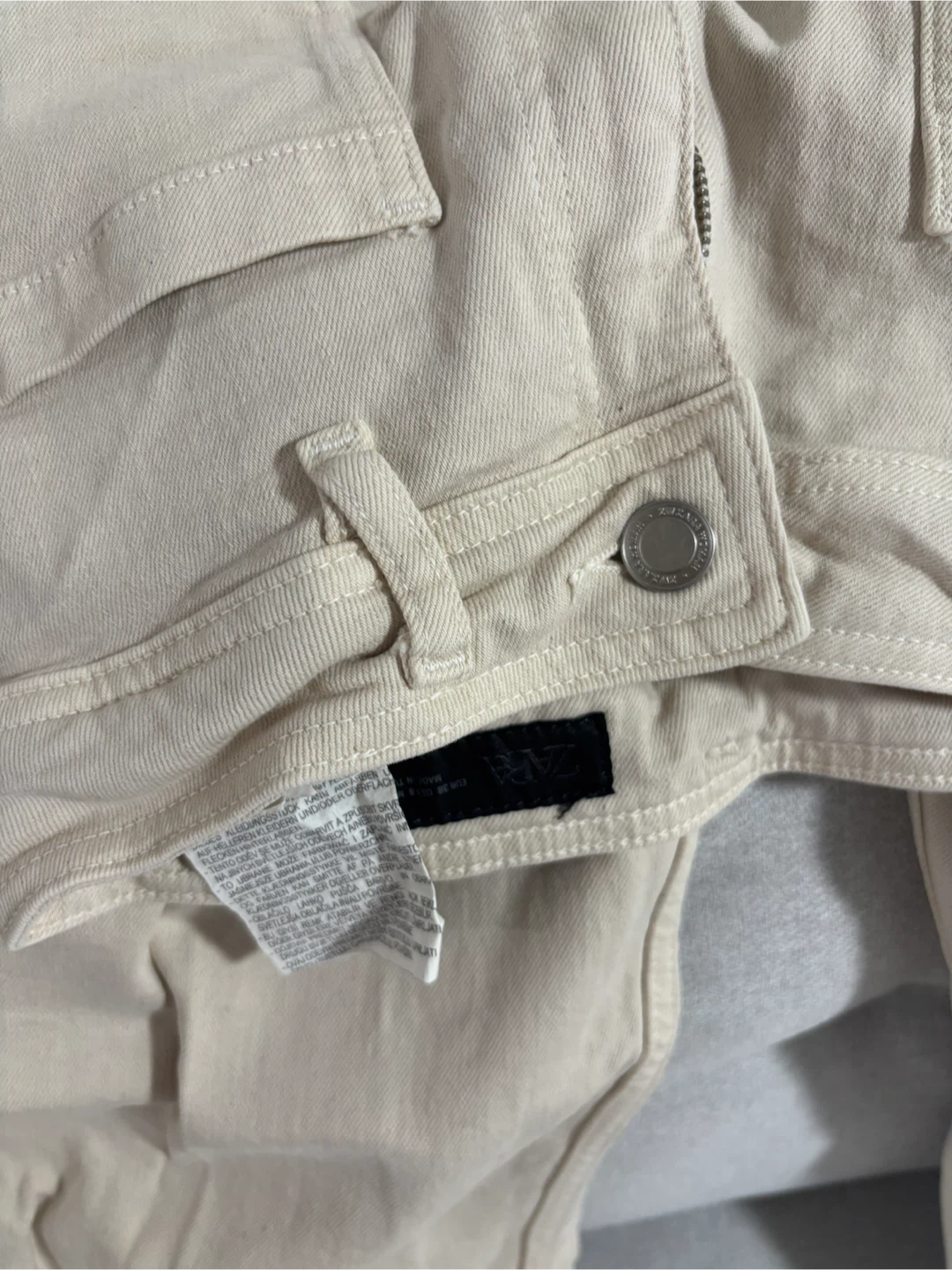 ZARA パンツ アイボリー EUR38の写真3枚目
