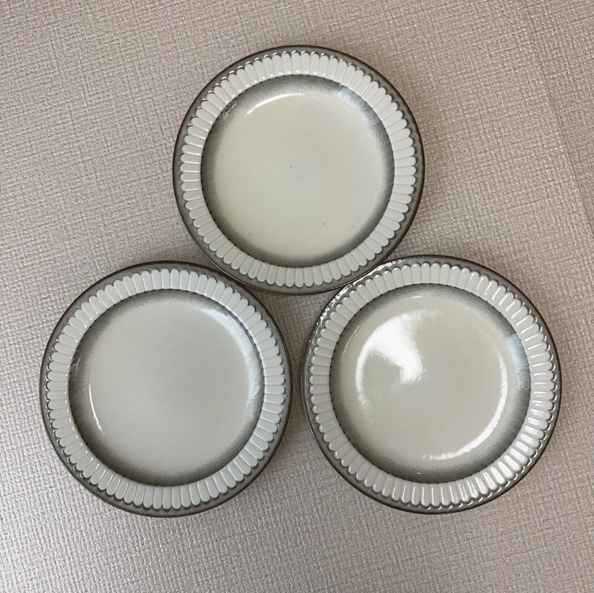 丸皿 3枚セット 縁取りデザイン(定価1枚1000円ほど)