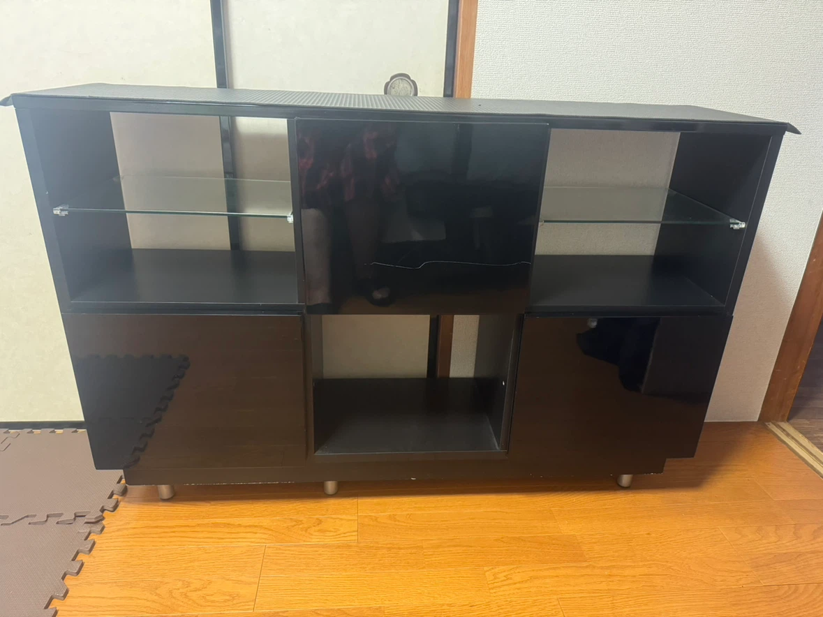 モダンデザイン キャビネット 黒