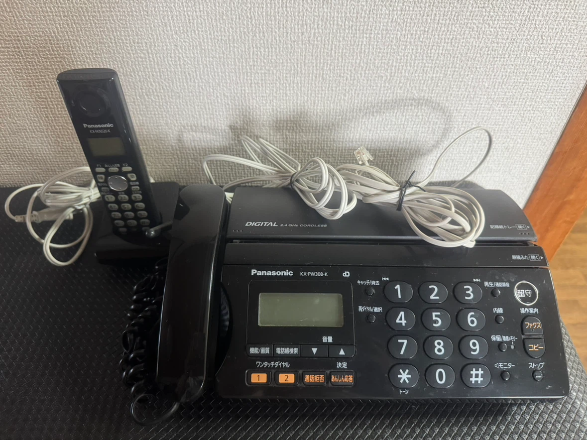 パナソニック ファックス KX-PW308-K 子機付