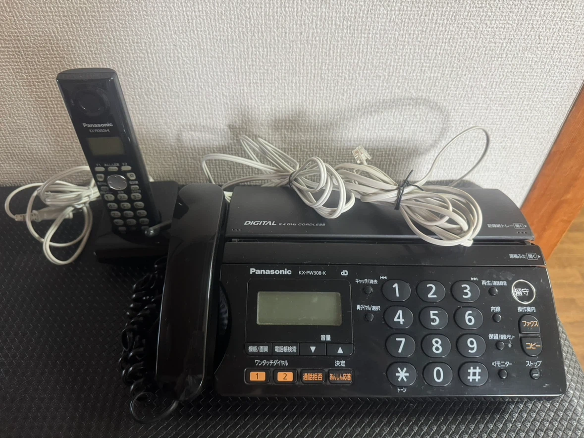 パナソニック ファックス KX-PW308-K 子機付