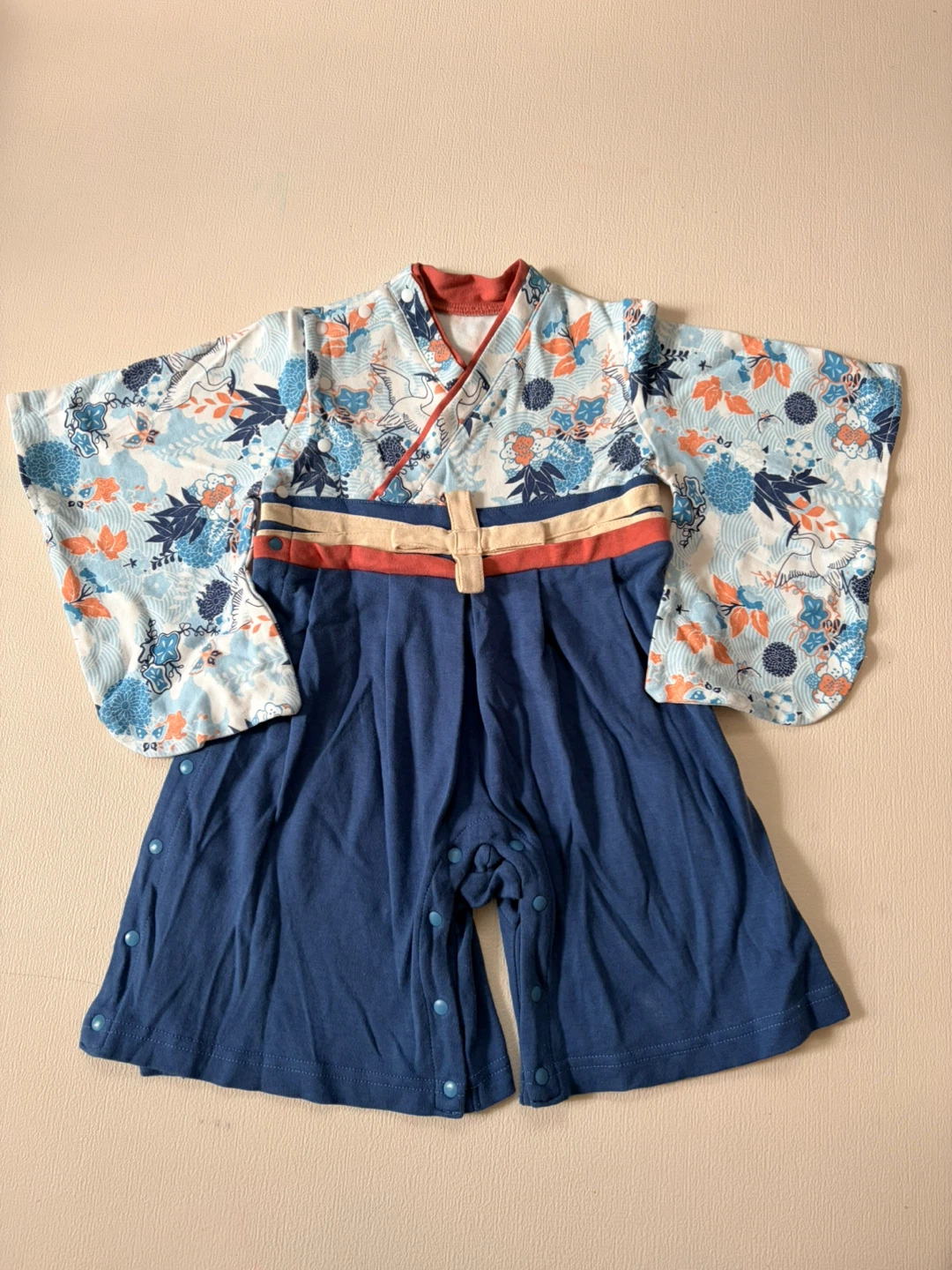 ベビー袴 和柄 ロンパース 70cm
