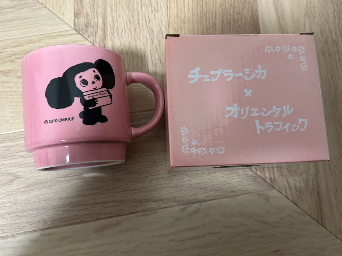 【非売品・箱付き未使用】チェブラーシカ × オリエンタルトラフィック マグカップ
