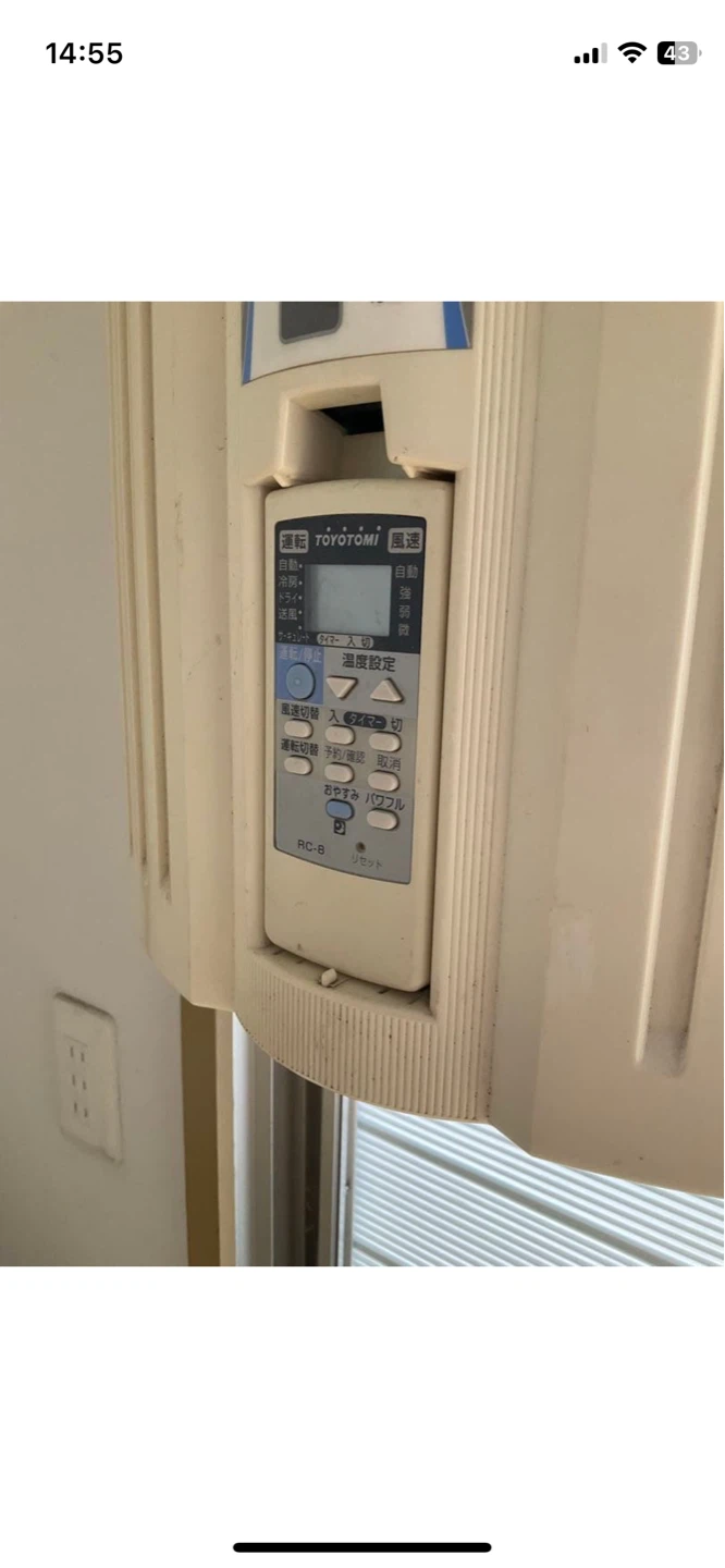 トヨトミ ウインドエアコン TIW-A180B 2011年製の写真3枚目
