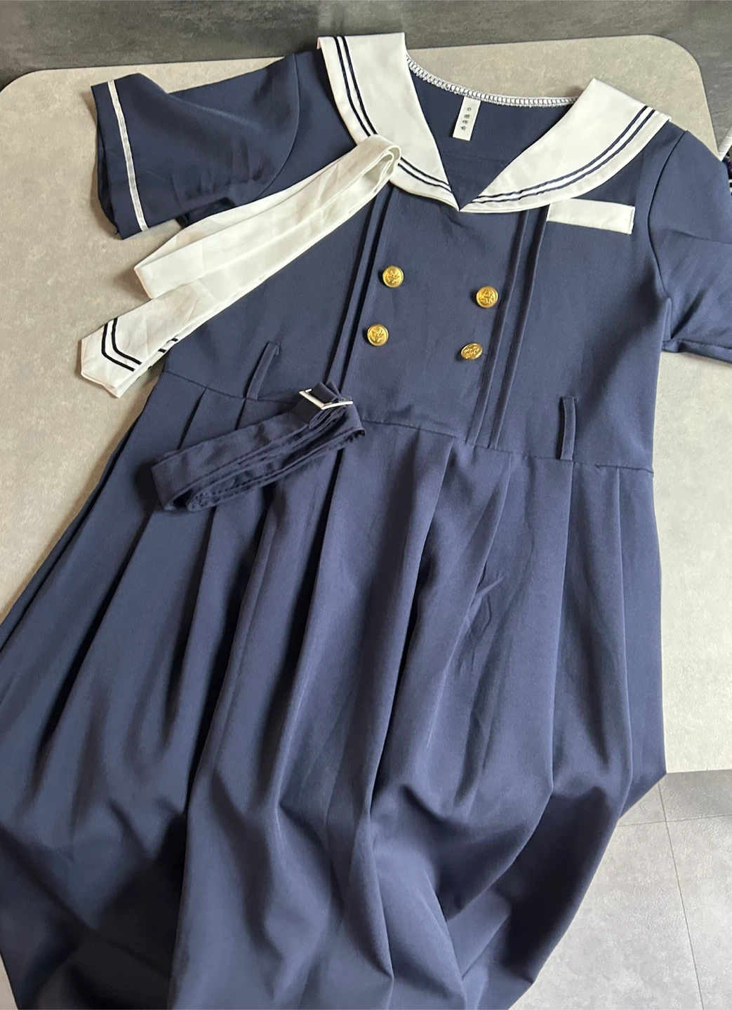 セーラーワンピース 紺色 マリン制服
