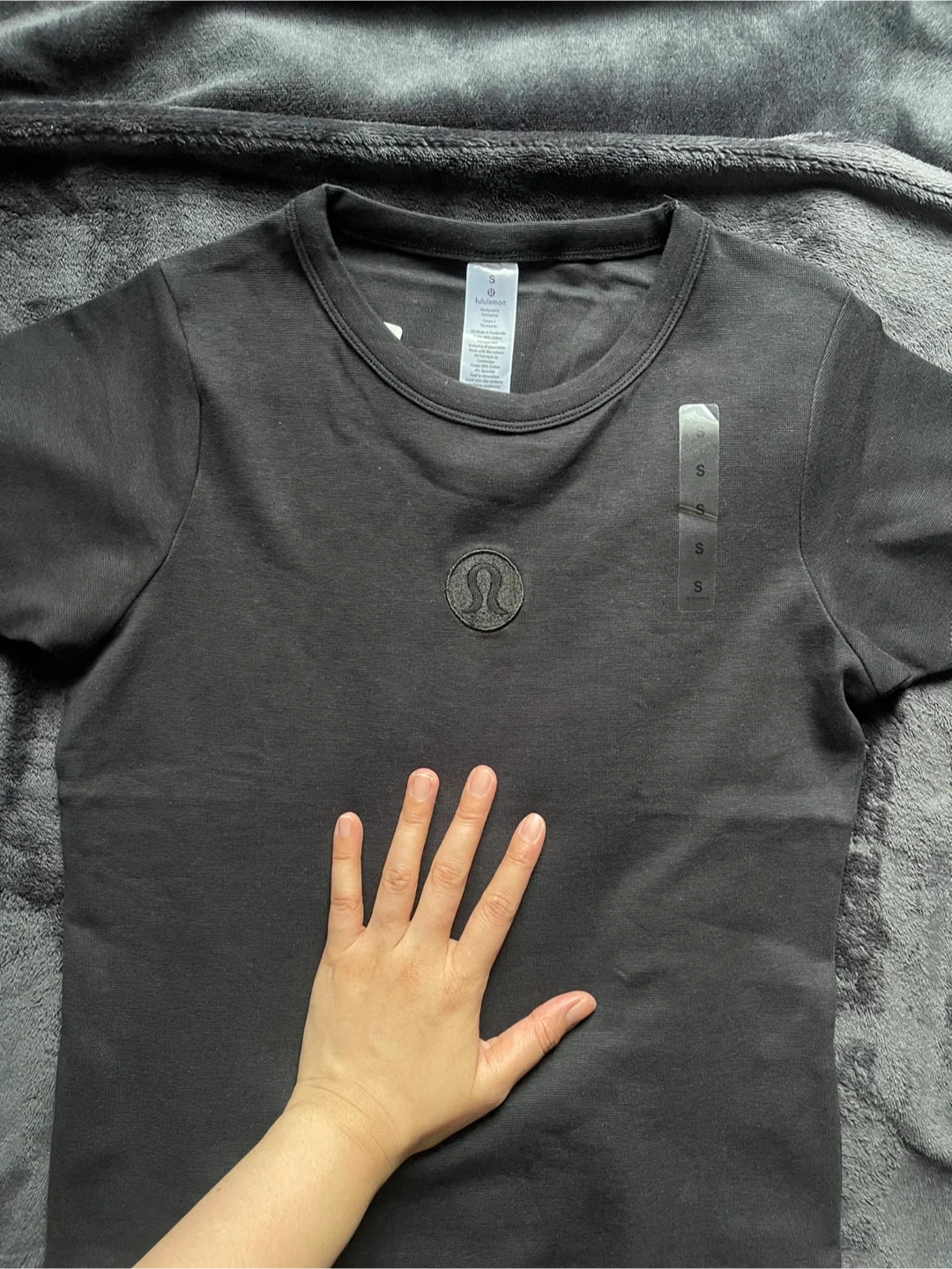 ルルレモン 半袖Tシャツ 黒 Sサイズ