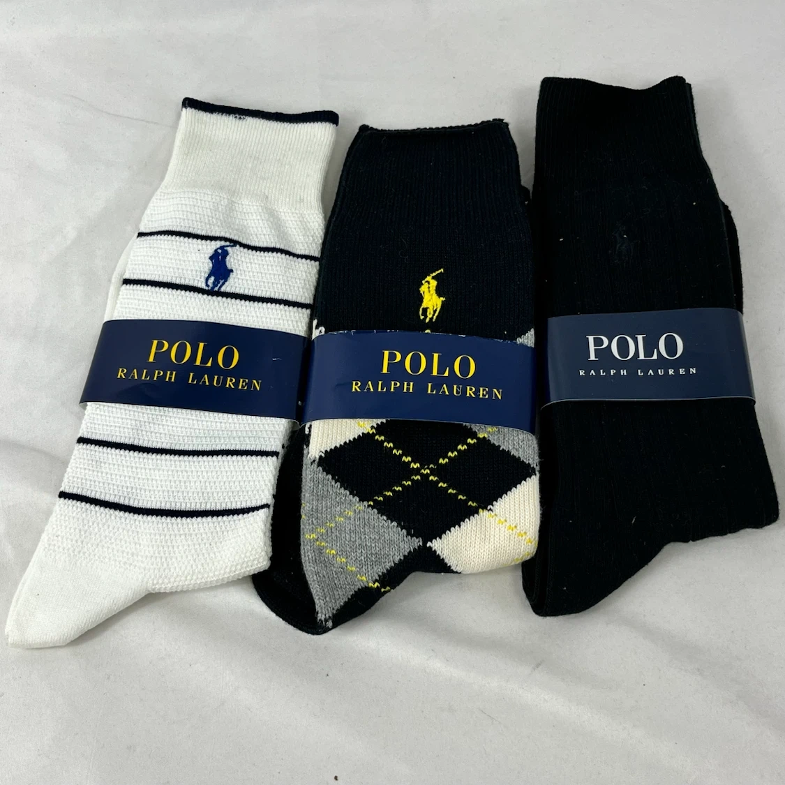 お値下げOK ポロラルフローレン メンズ靴下3足セット 25-27cmの写真2枚目