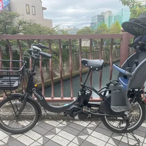 美品 パナソニック ギュット 電動自転車 チャイルドシート付