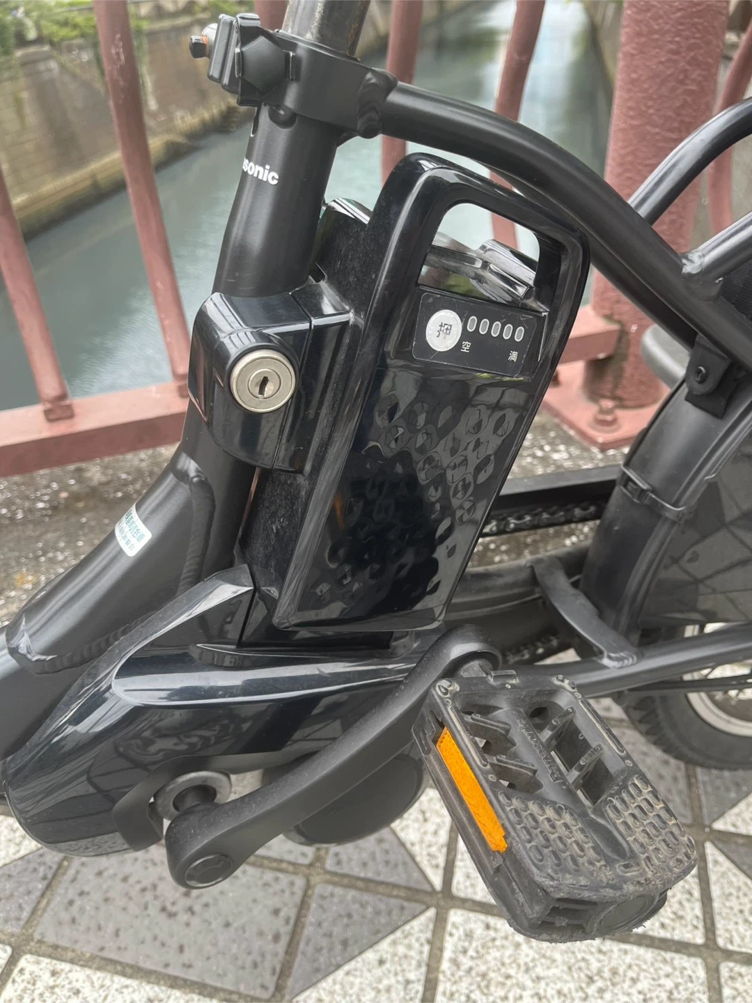 美品　パナソニック ギュット 電動自転車 チャイルドシート付の写真7枚目