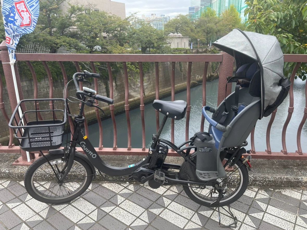美品　パナソニック ギュット 電動自転車 チャイルドシート付の写真10枚目