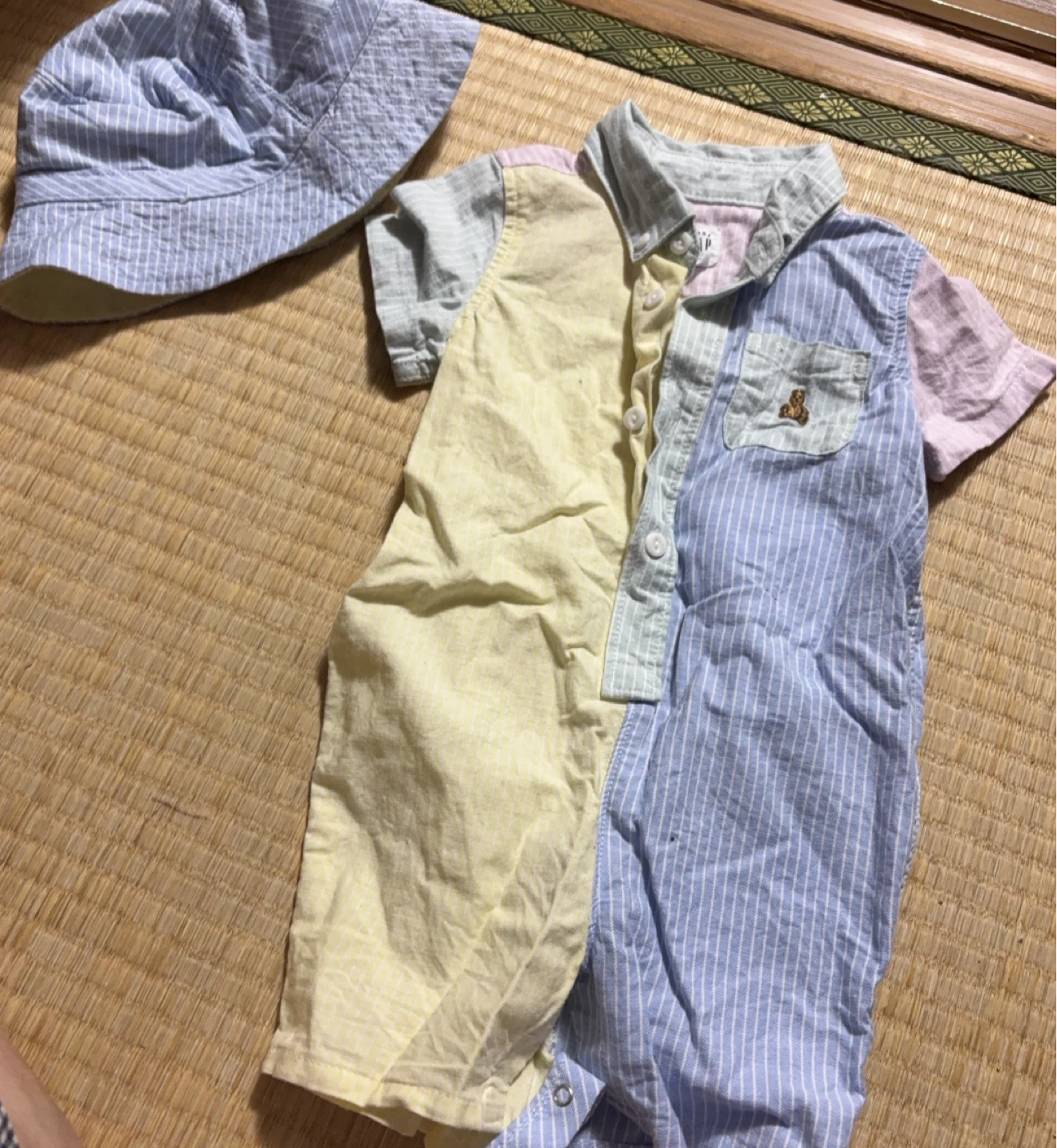 ギャップ ベビー ロンパース 帽子 セット