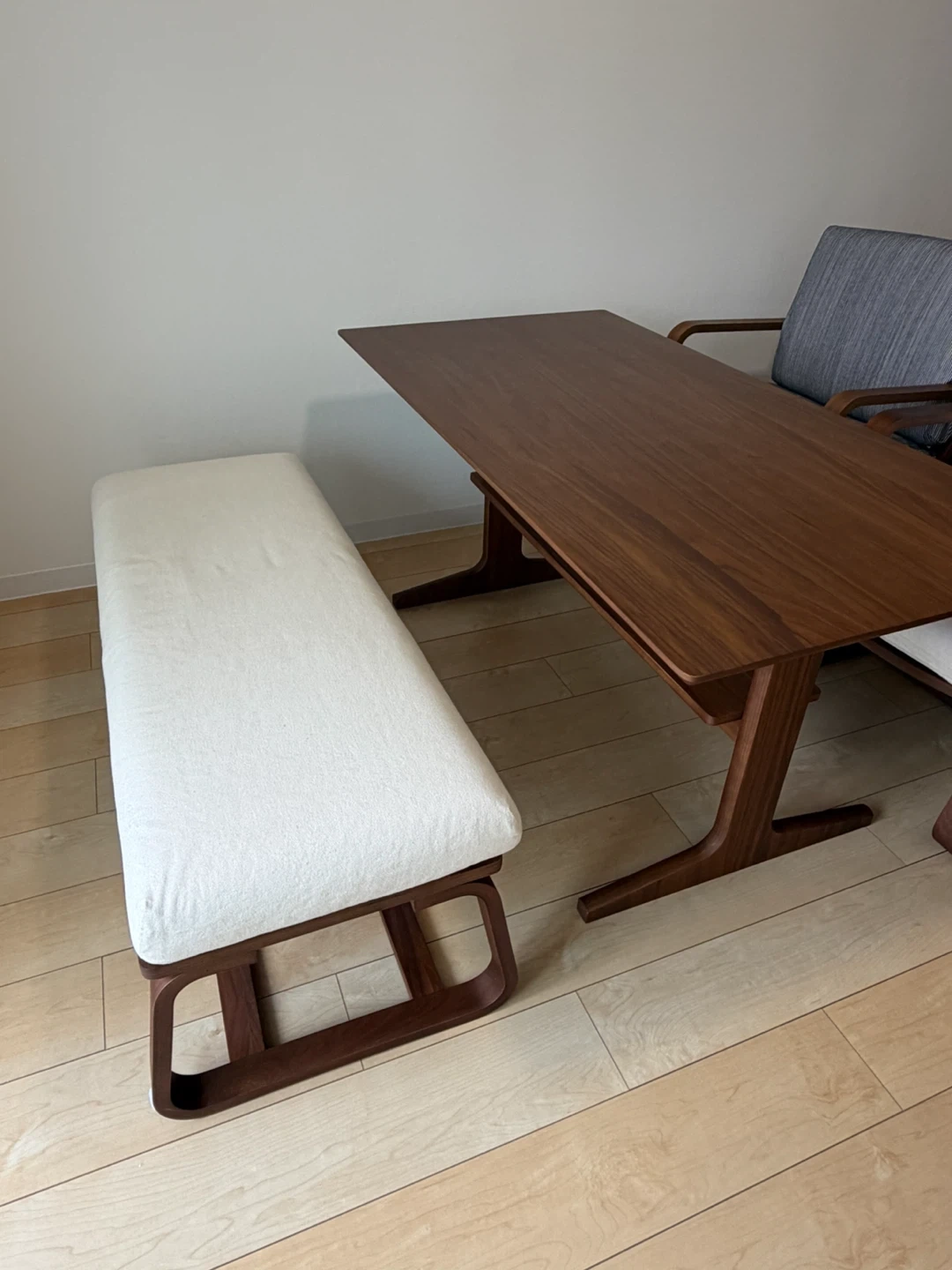 無印良品 リビングでもダイニングでもつかえるシリーズ(ソファチェア2脚+ベンチ)の写真2枚目