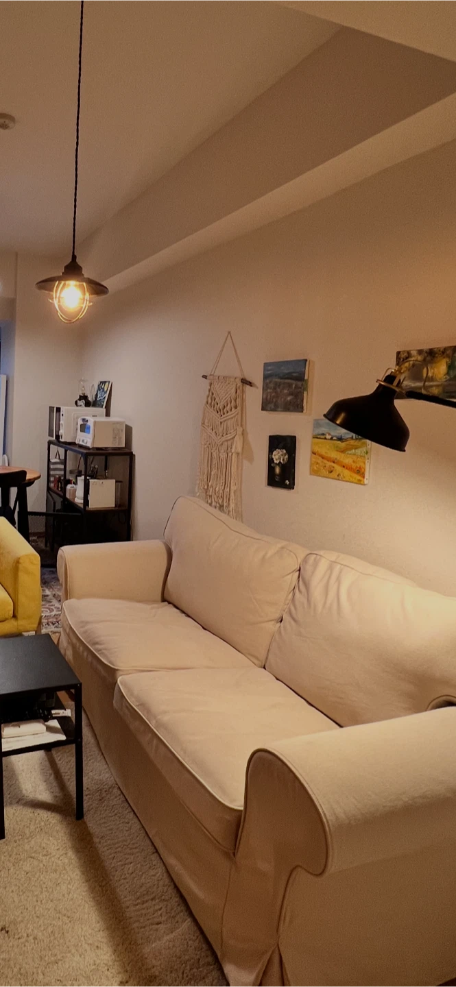 IKEA EKTORP 2人掛けソファ　替えカバー付き