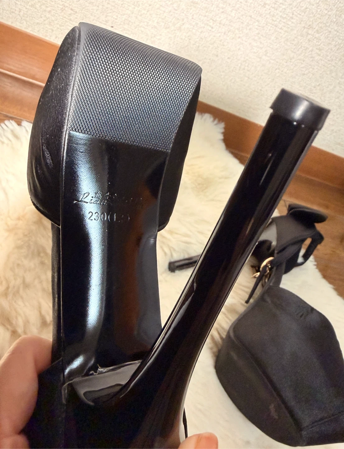 楽に歩ける♡リアン 23cm ハイヒール パンプス 黒の写真5枚目
