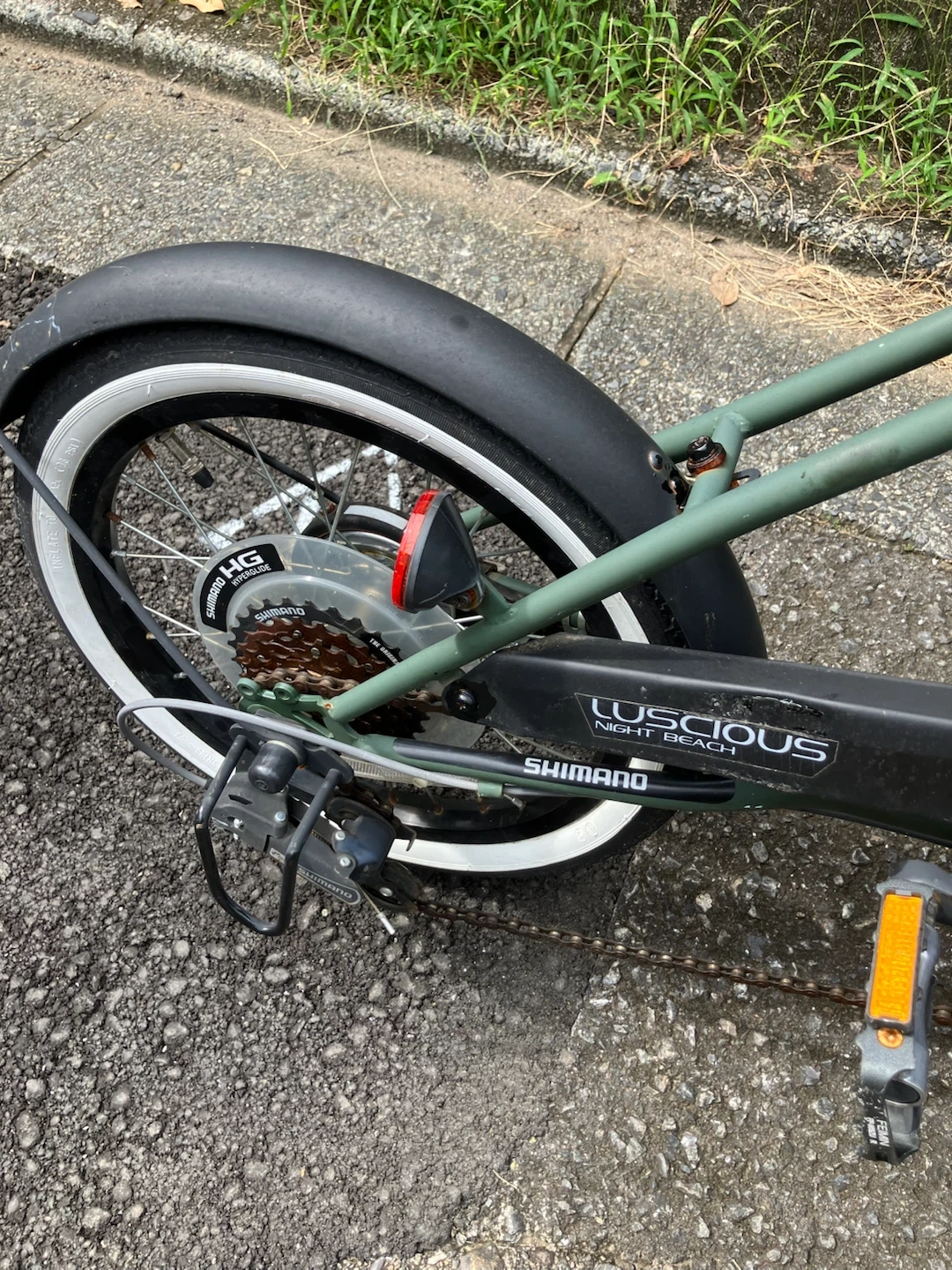 ラシャス ナイトビーチ 自転車 カーキの写真2枚目