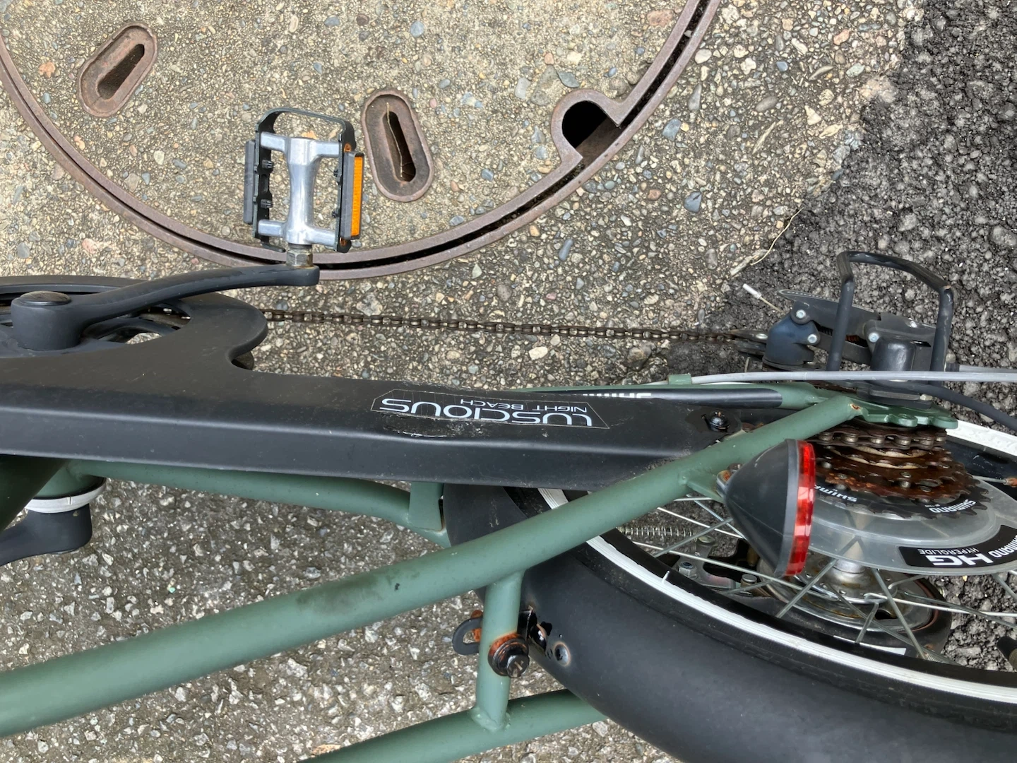 ラシャス ナイトビーチ 自転車 カーキの写真9枚目