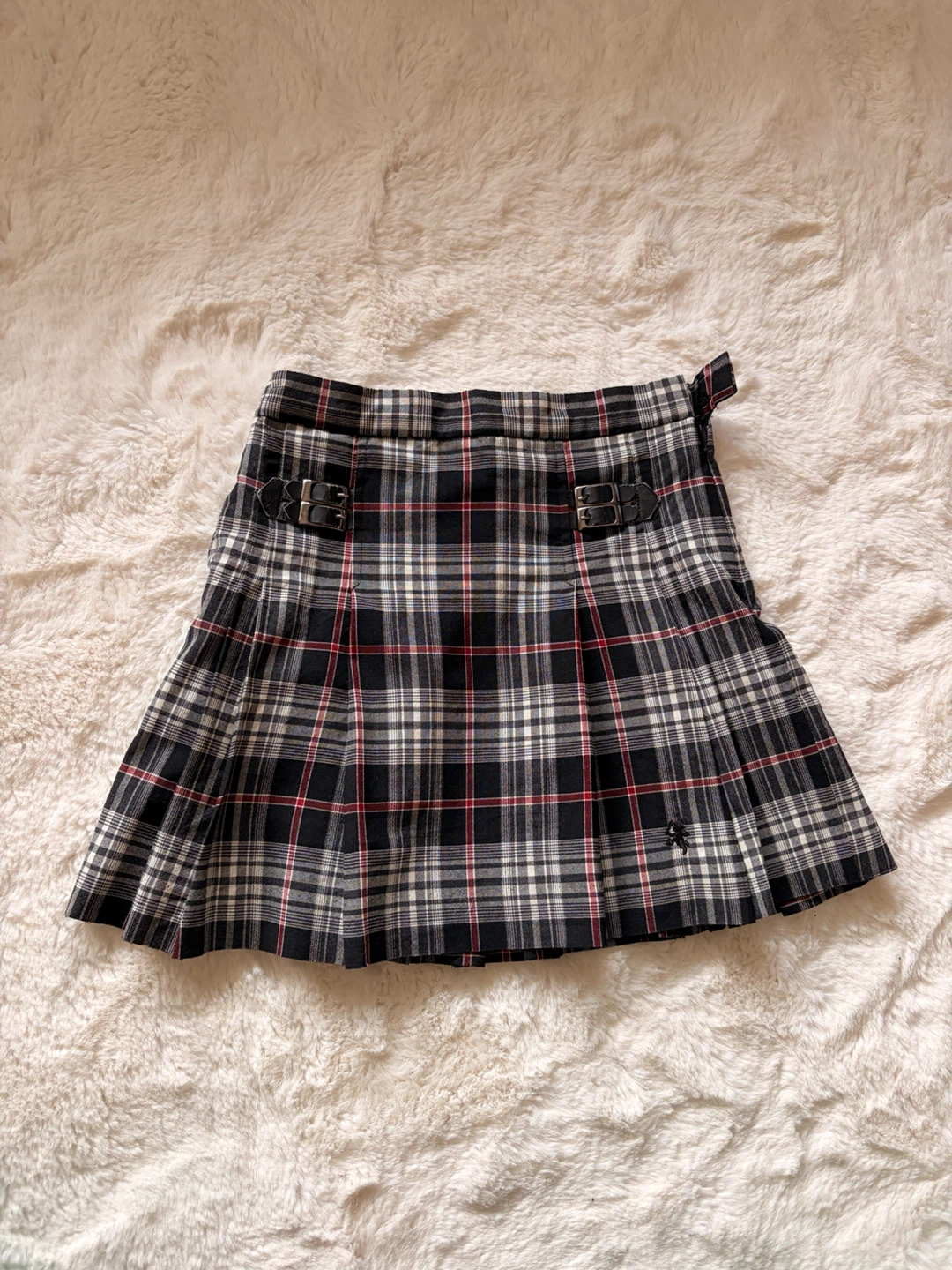 COMME ÇA DU MODEチェック柄プリーツスカート 110cm