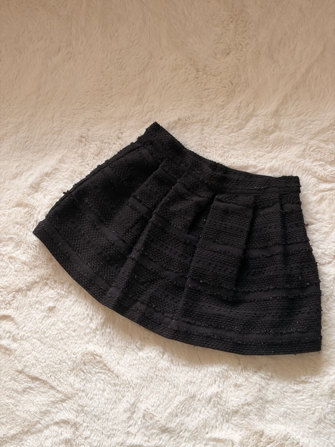 ラメブラック キッズ スカート 120cm ブラックの写真2枚目
