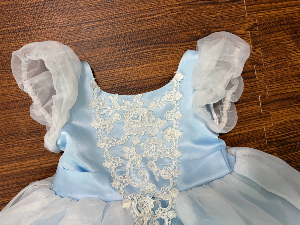 キッズドレス 水色 100cmの写真2枚目