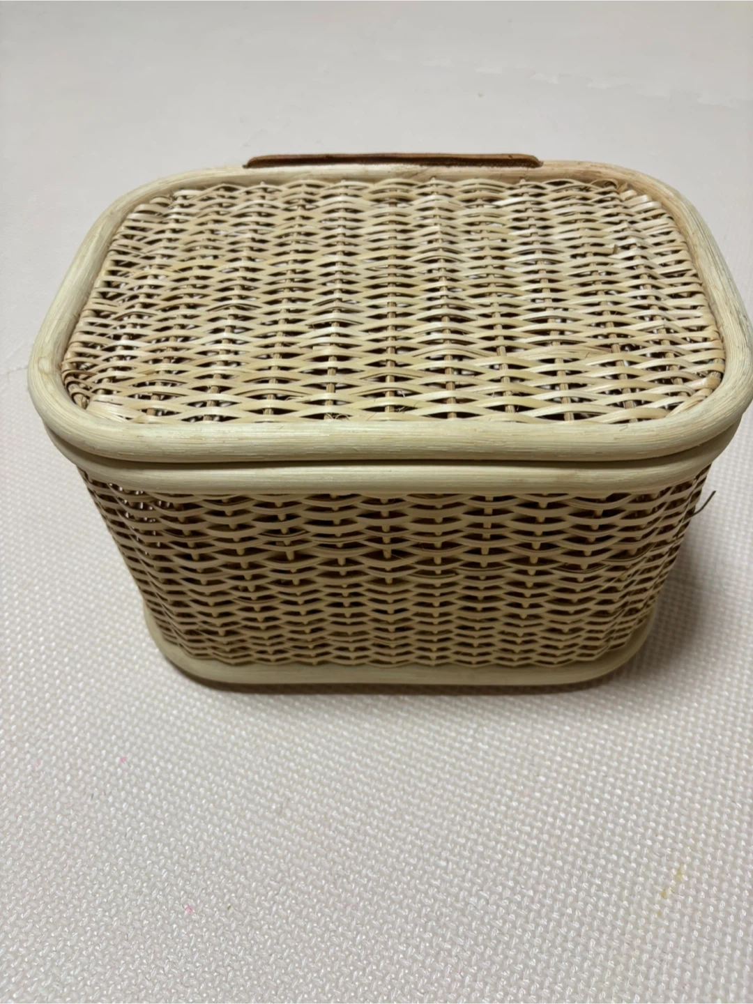 無印良品 収納バスケット 蓋付き