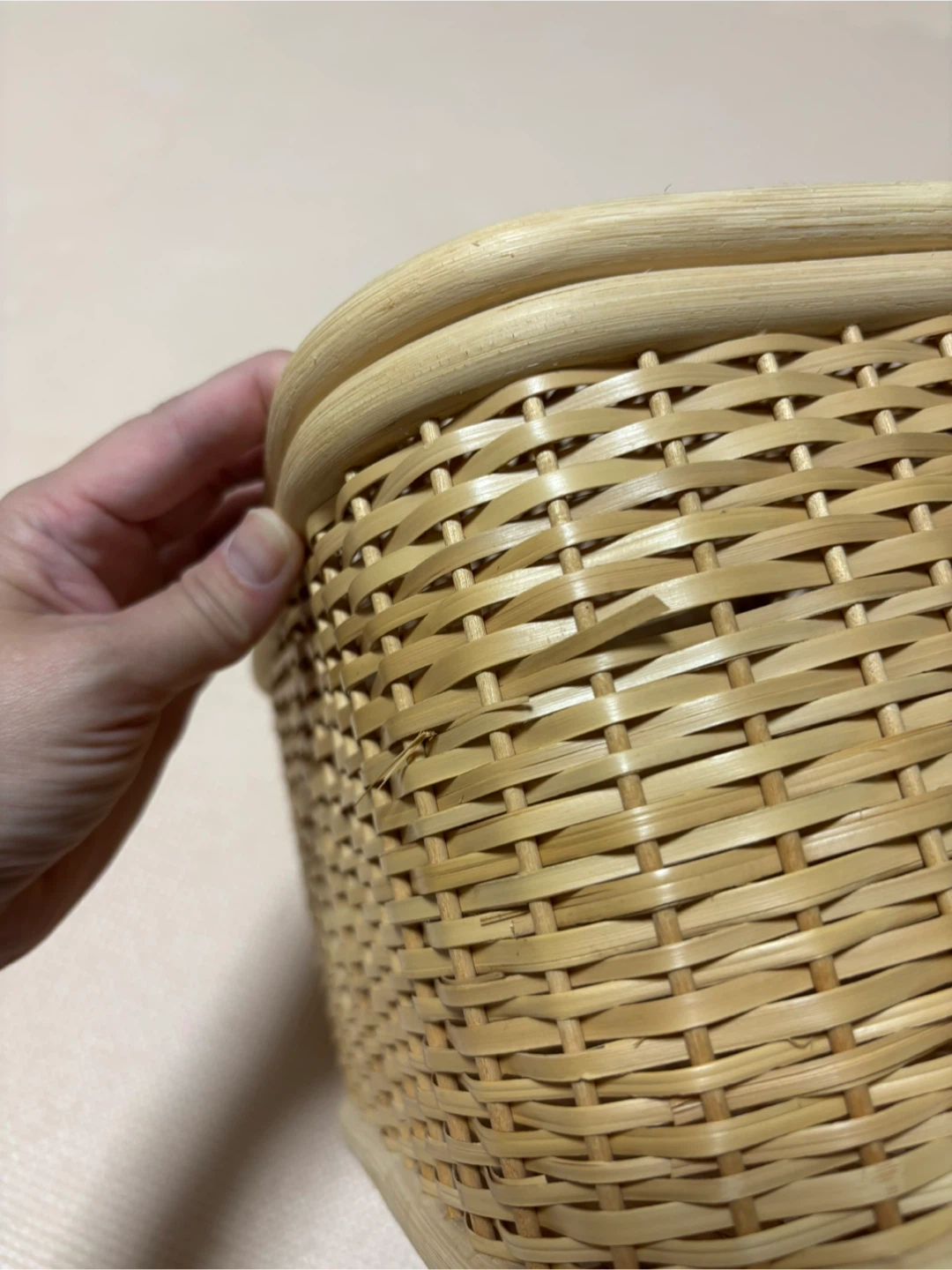 無印良品　収納バスケット 蓋付きの写真3枚目