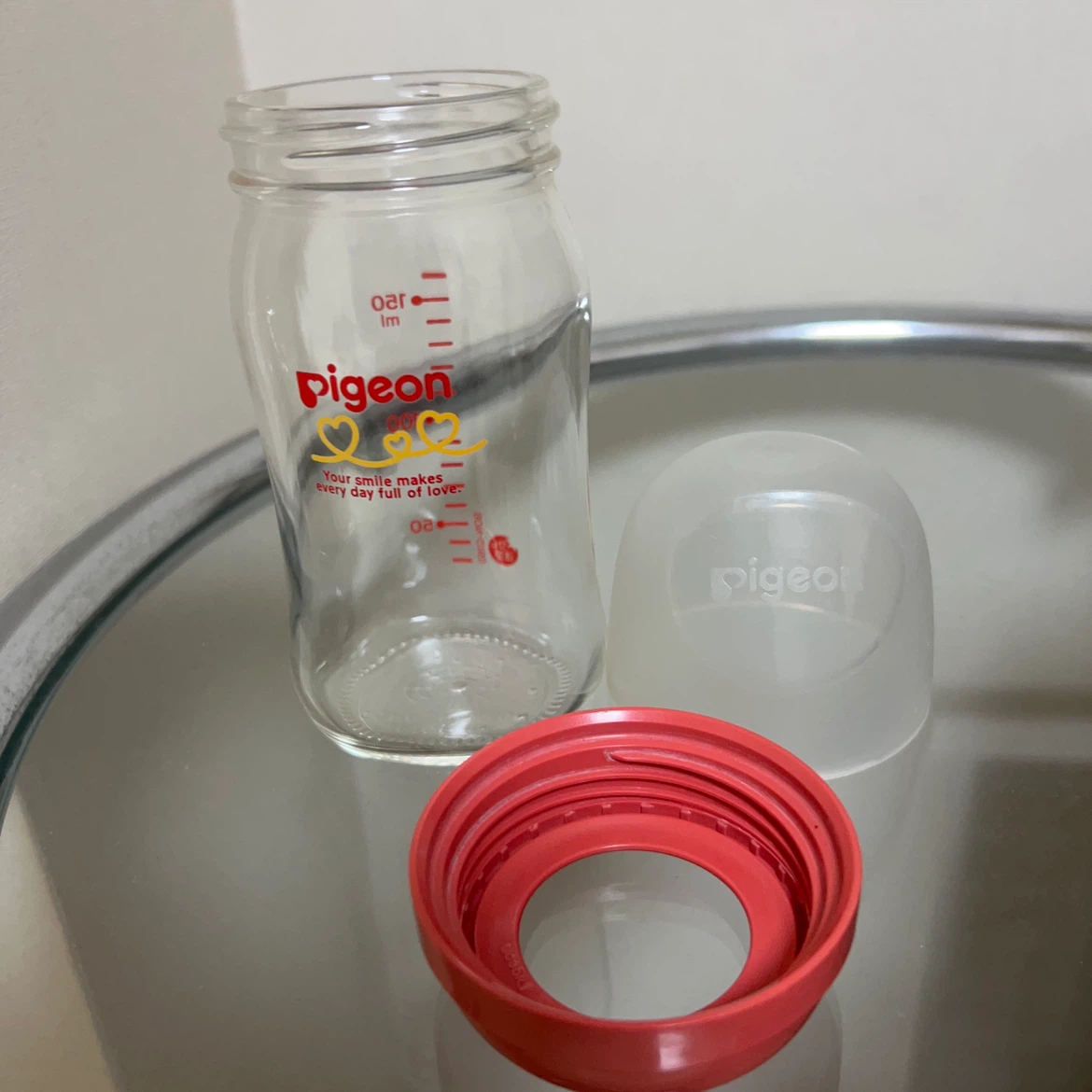 ピジョン 母乳実感 哺乳瓶セット 160ml 3点と乳首の写真2枚目