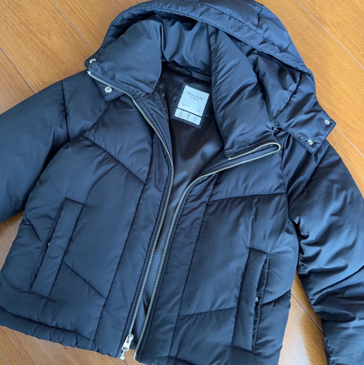 アバクロンビー&フィッチ 中綿ジャケット 黒 S