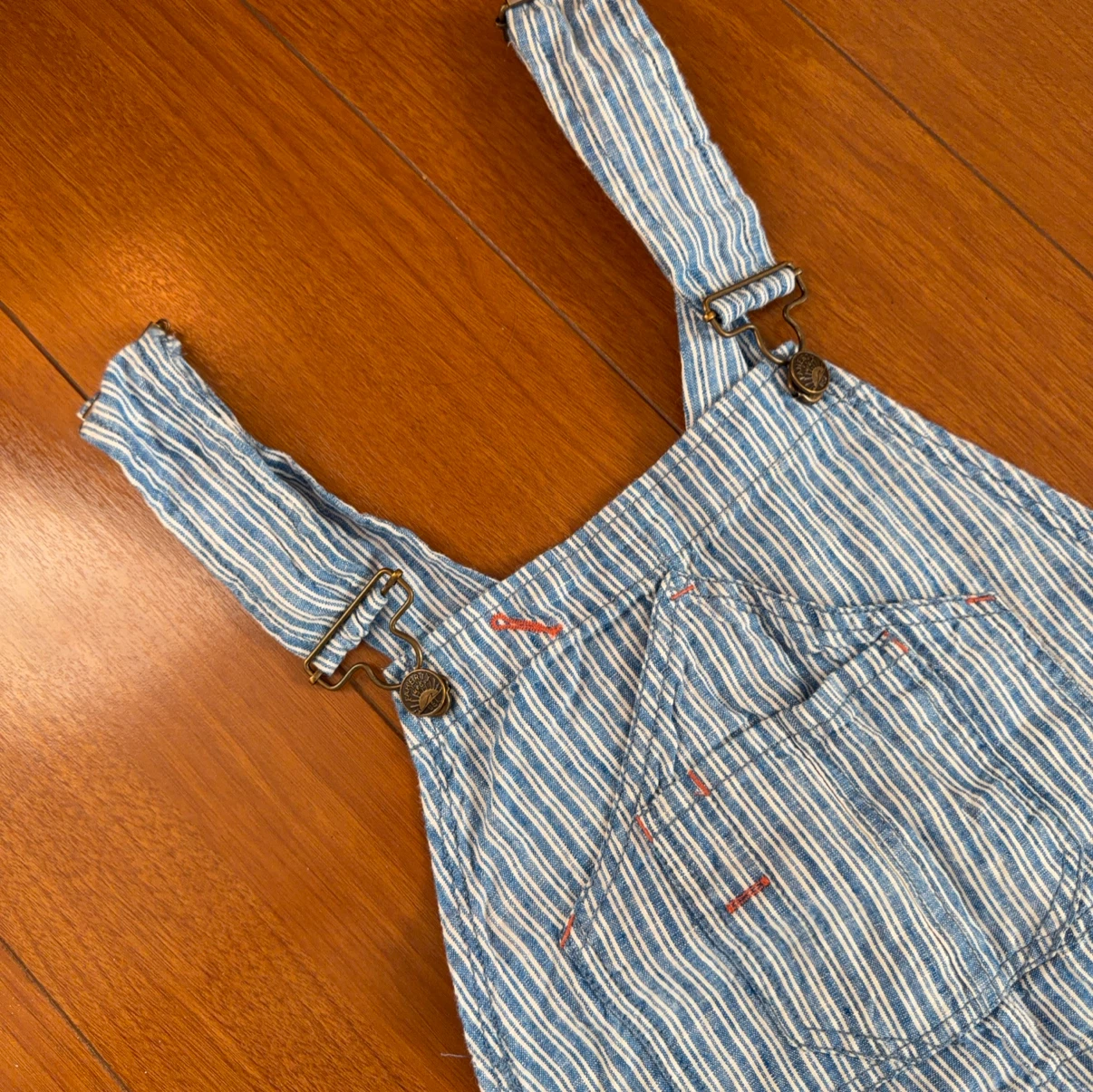 Faherty オーバーオール ストライプ size xsの写真2枚目