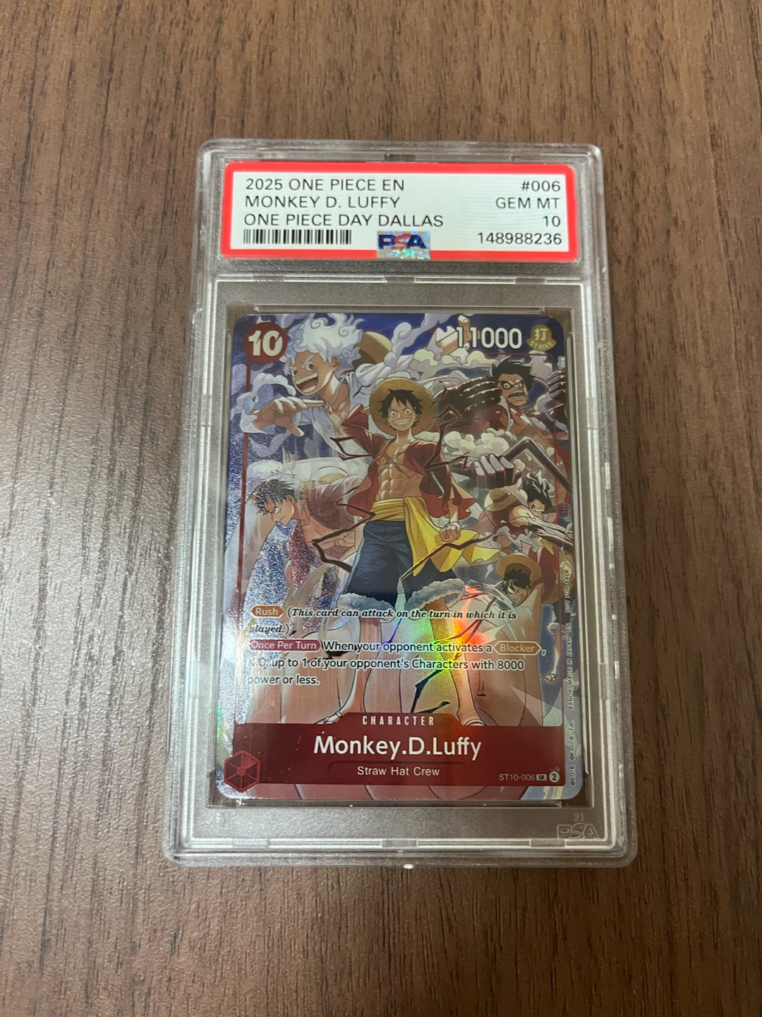 ワンピースカード モンキー・D・ルフィ PSA10