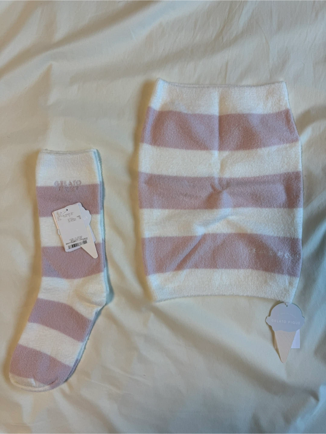 ジェラートピケ ソックス＆腹巻 セット