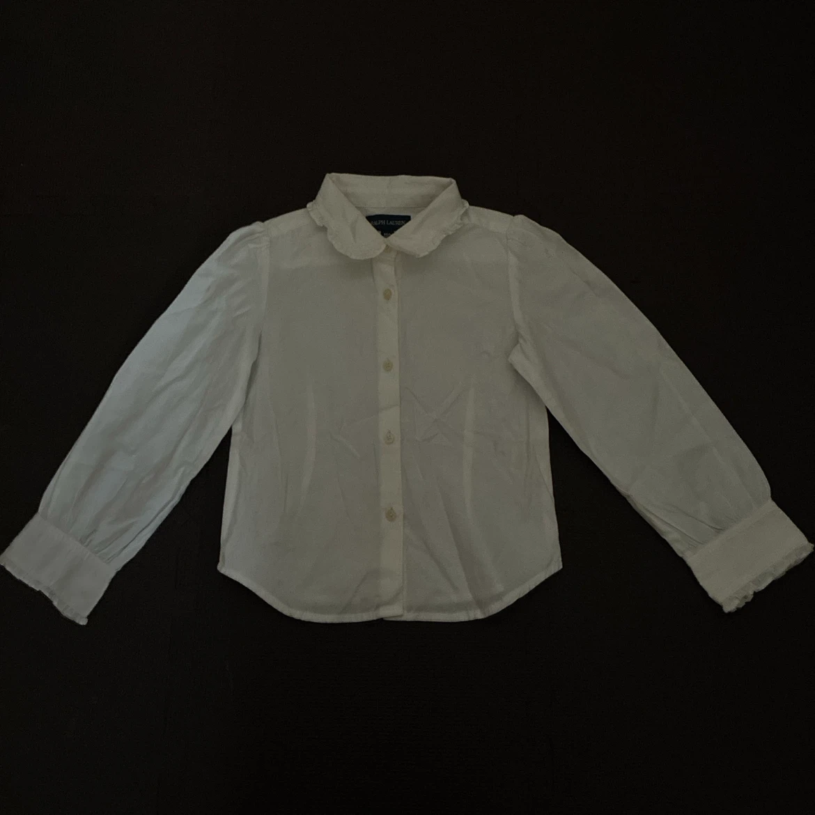 RALPH LAUREN 長袖ブラウス 110cm ホワイト