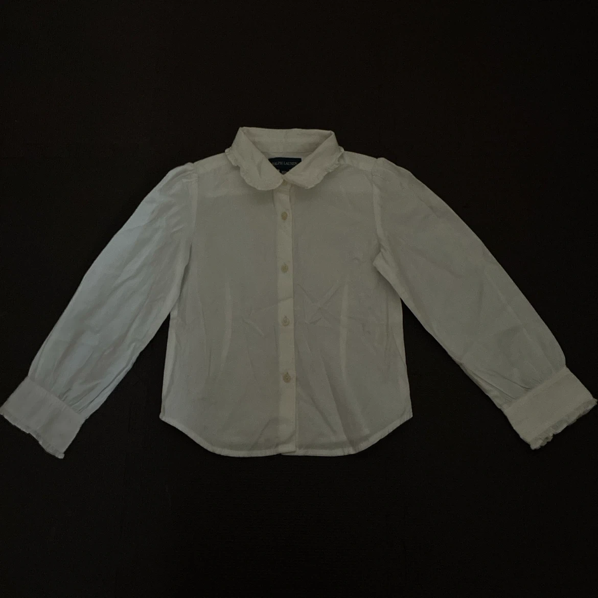 RALPH LAUREN 長袖ブラウス 110cm ホワイト
