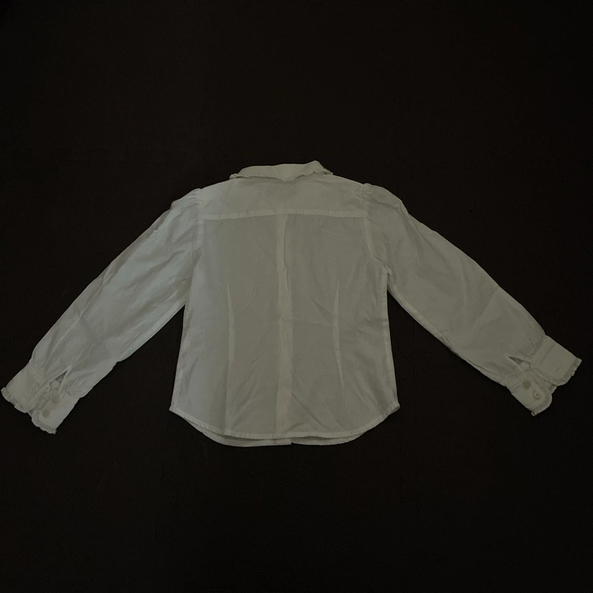 RALPH LAUREN 長袖ブラウス 110cm ホワイトの写真2枚目
