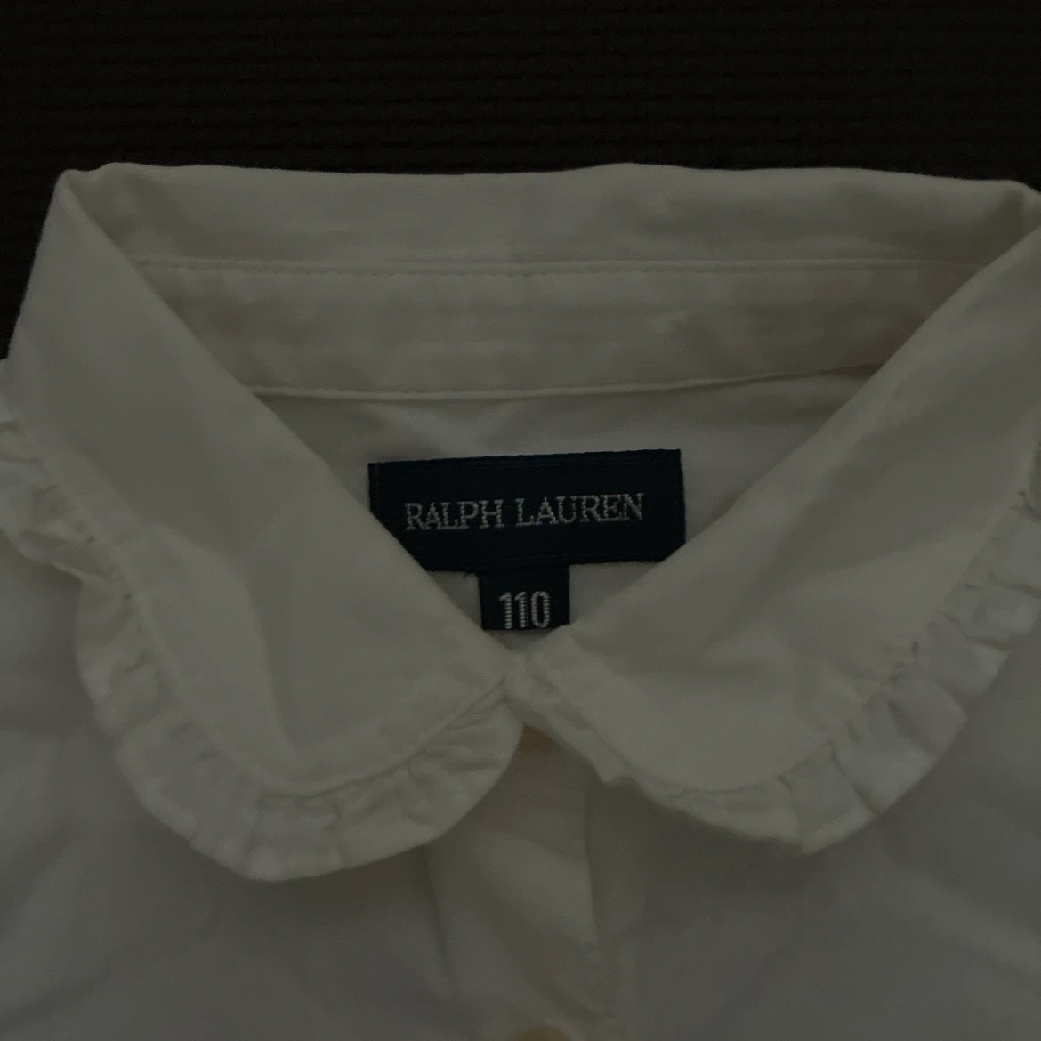 RALPH LAUREN 長袖ブラウス 110cm ホワイトの写真3枚目