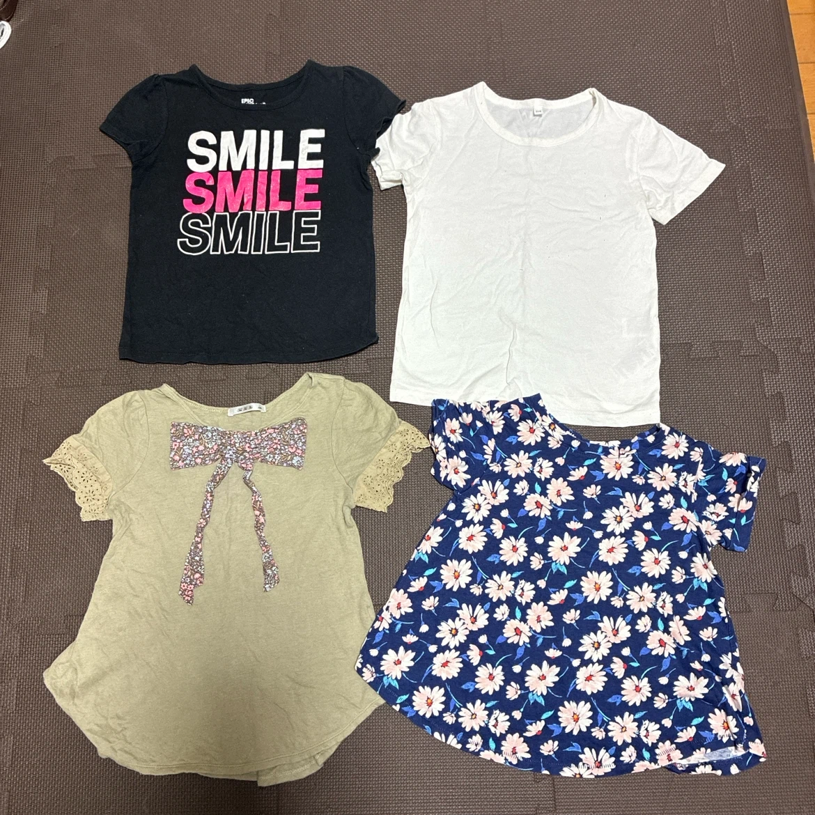 女の子 半袖Tシャツ 4枚セット まとめ売り 110