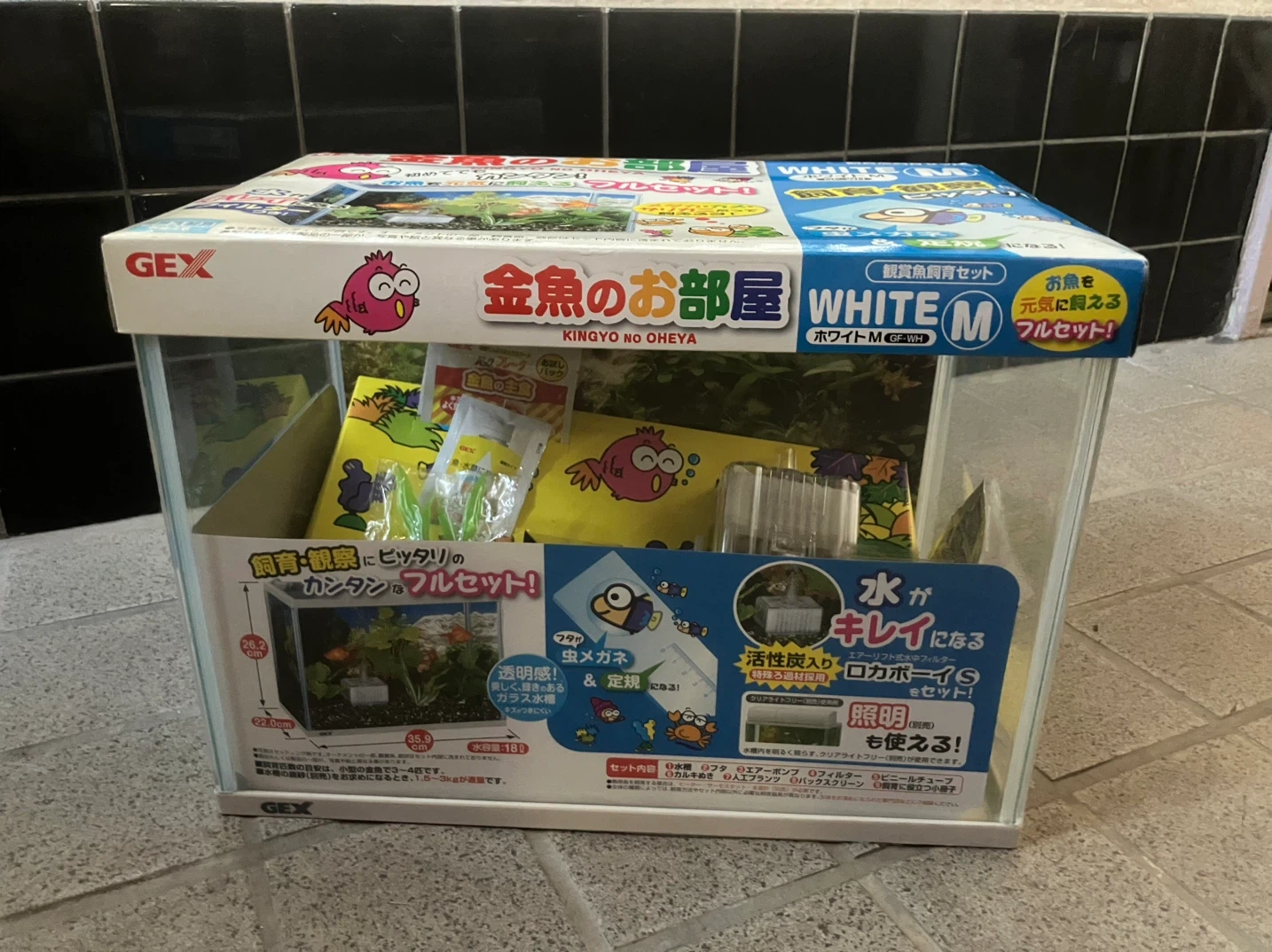 新品未使用 ジェックス 金魚のお部屋 ホワイトMの写真2枚目