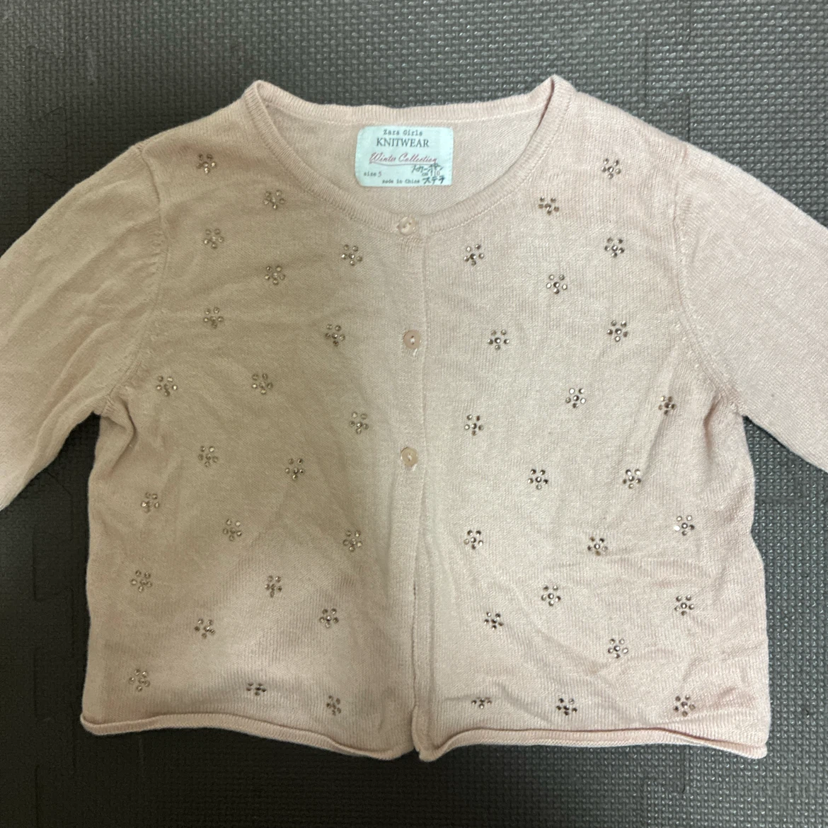 ZARA girls カーディガン ピンク　110の写真3枚目