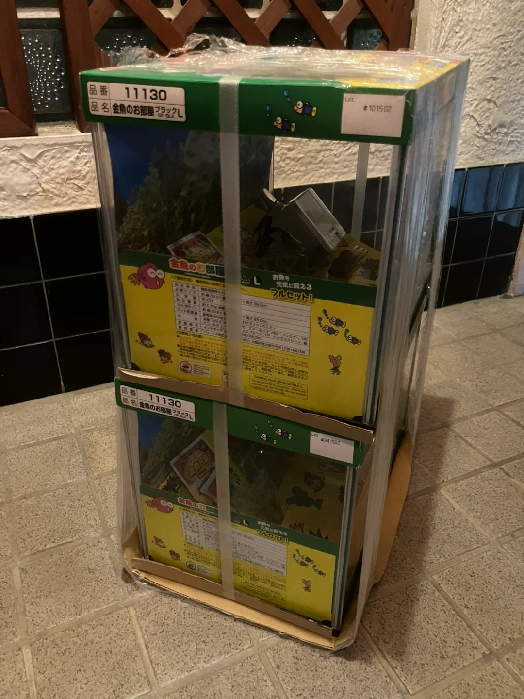 【新品未開封】GEX 金魚のお部屋 BLACK L 2個セット 観賞魚飼育フルセットの写真3枚目