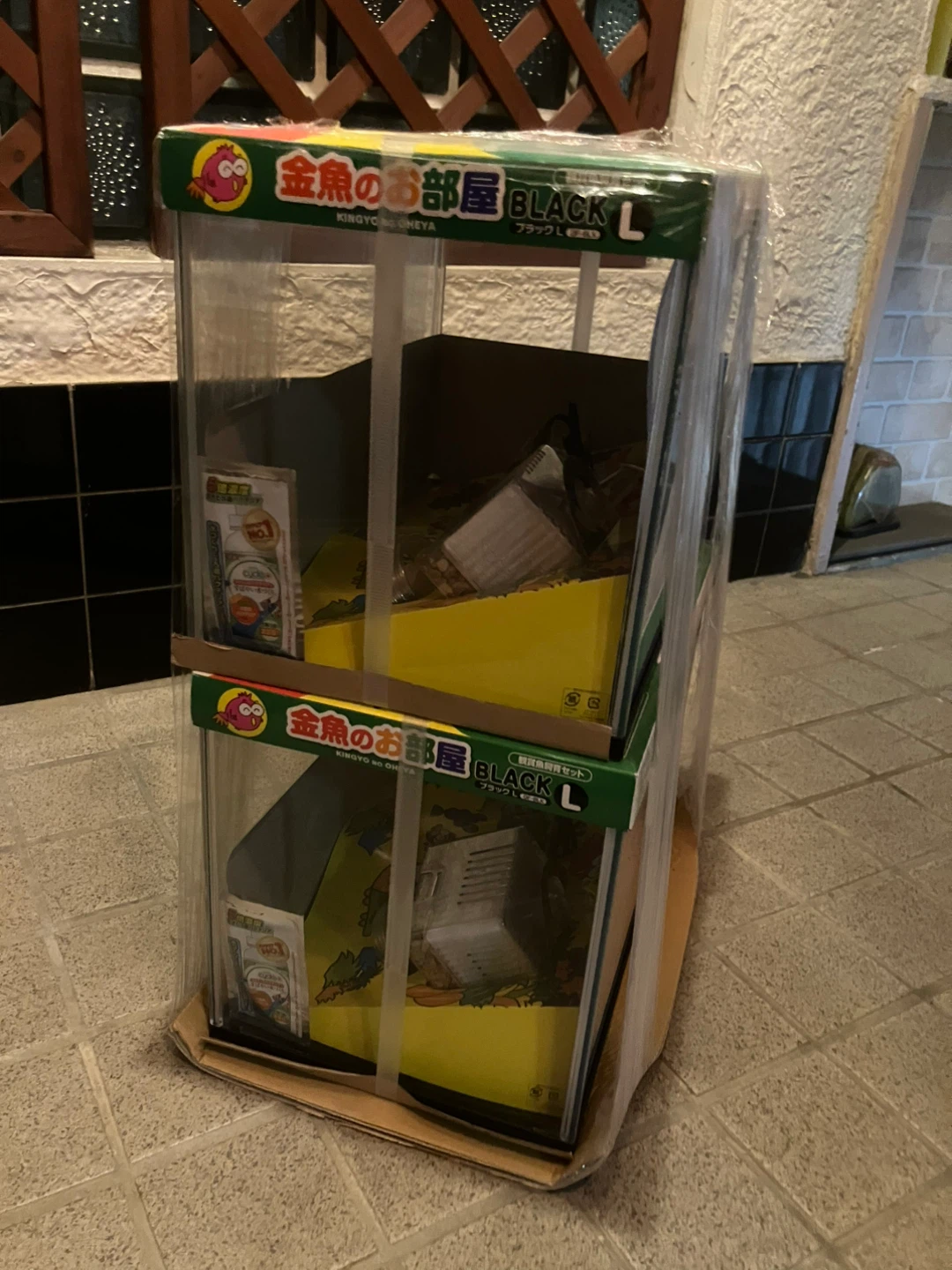 【新品未開封】GEX 金魚のお部屋 BLACK L 2個セット 観賞魚飼育フルセットの写真5枚目