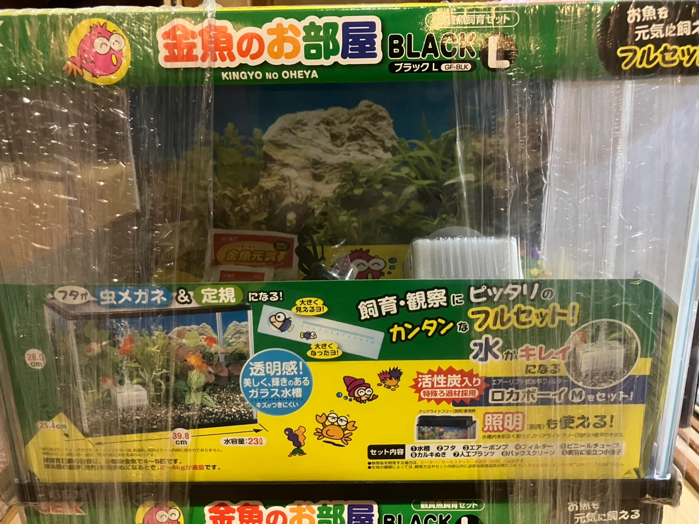 【新品未開封】GEX 金魚のお部屋 BLACK L 2個セット 観賞魚飼育フルセットの写真8枚目
