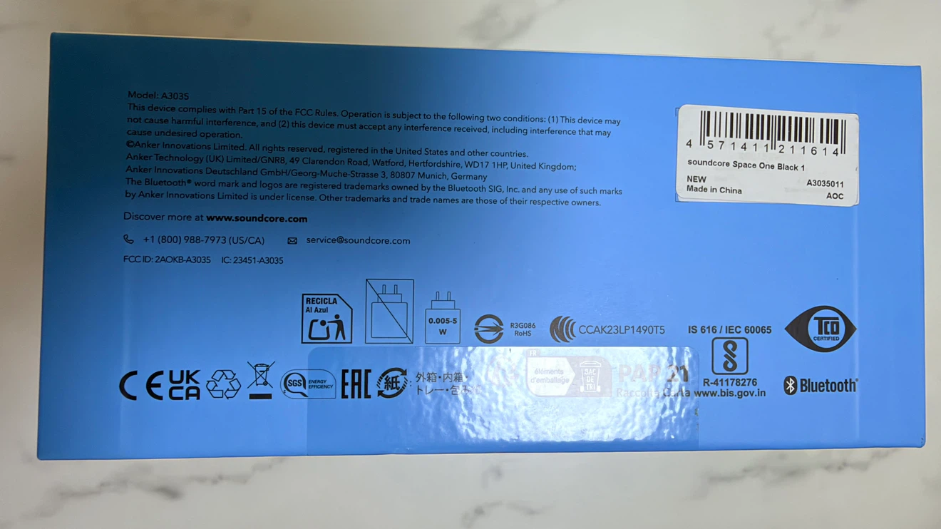 【新品未開封】Anker Soundcore Space One ブラックの写真8枚目