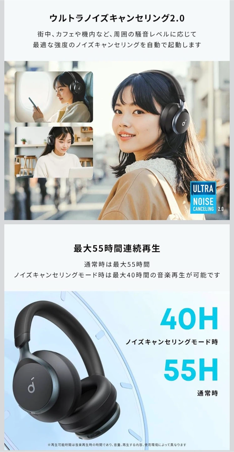 【新品未開封】Anker Soundcore Space One ブラックの写真10枚目