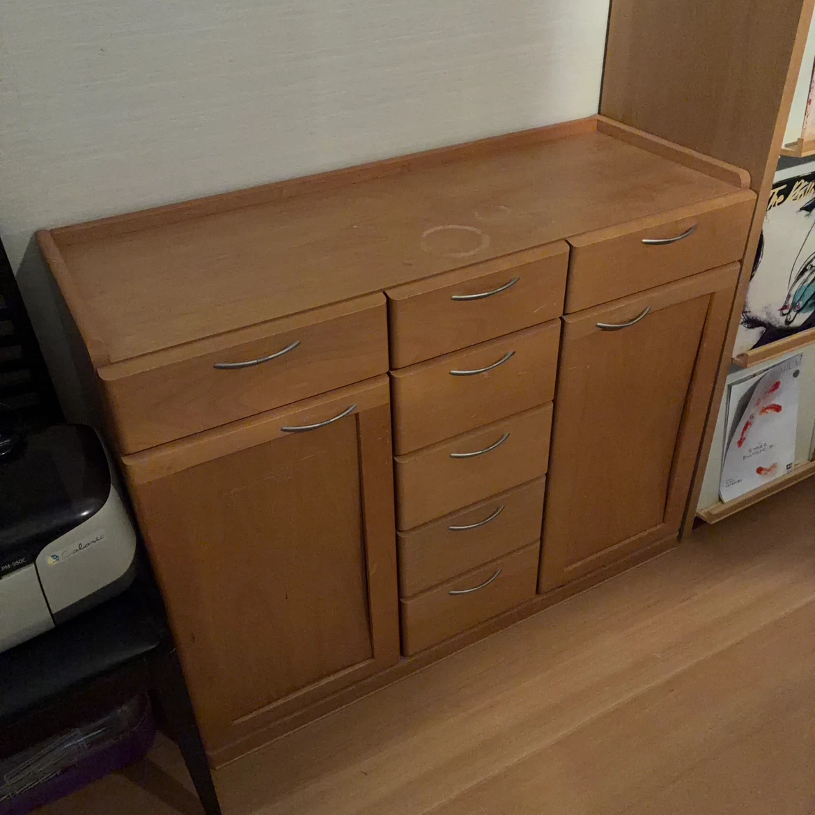 木製多段チェスト 収納棚 ナチュラルの写真2枚目