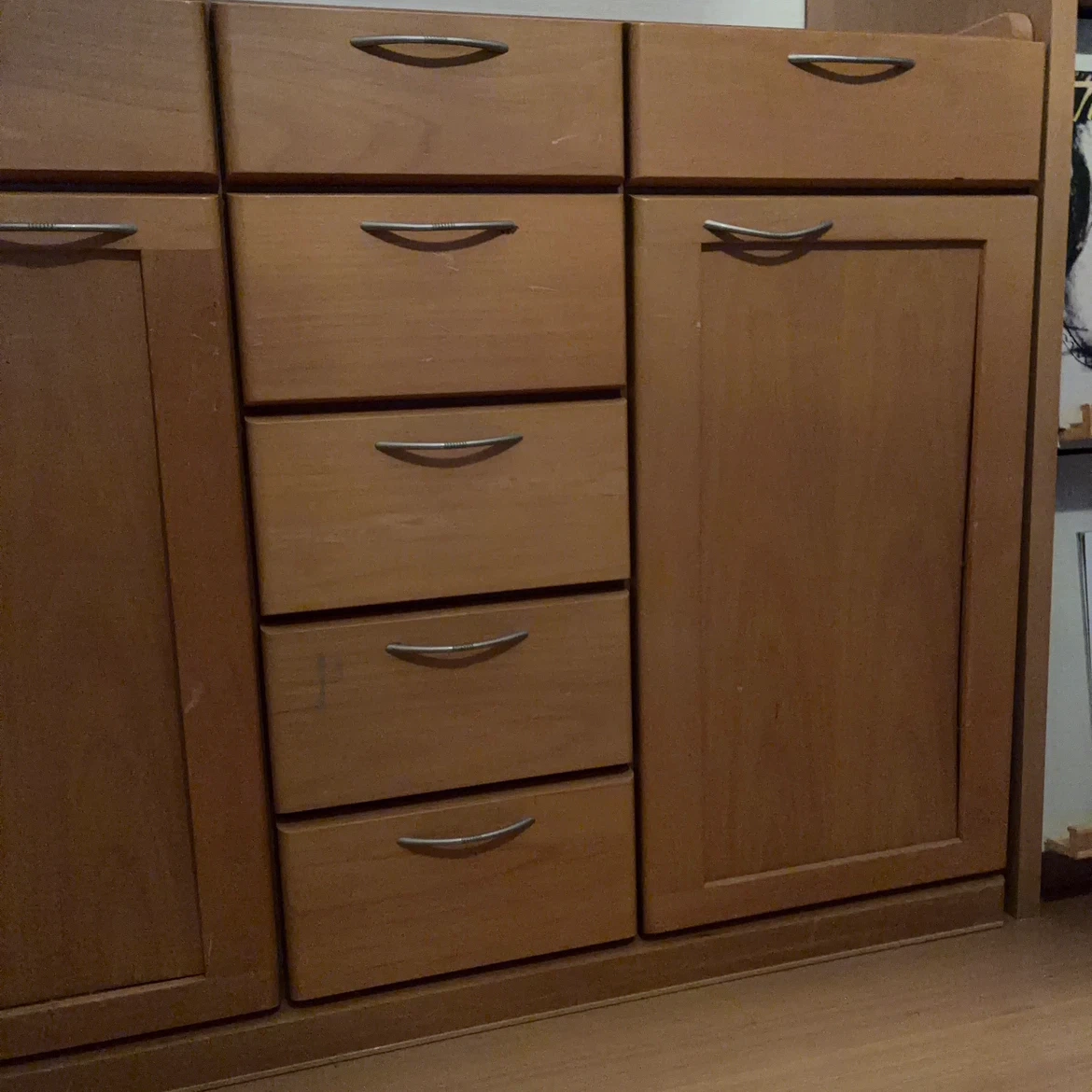 木製多段チェスト 収納棚 ナチュラルの写真5枚目
