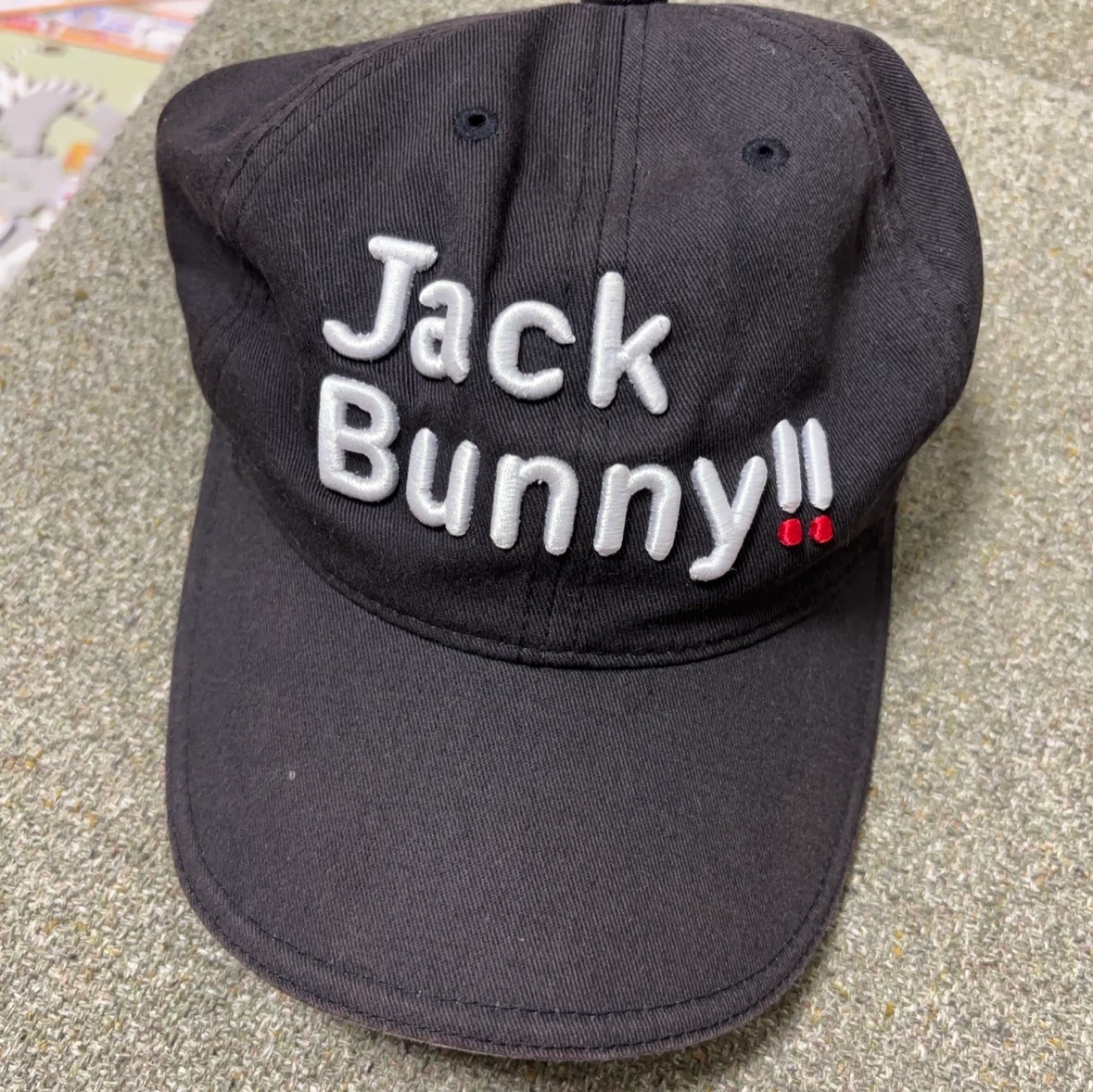 ジャックバニー ゴルフキャップ 黒