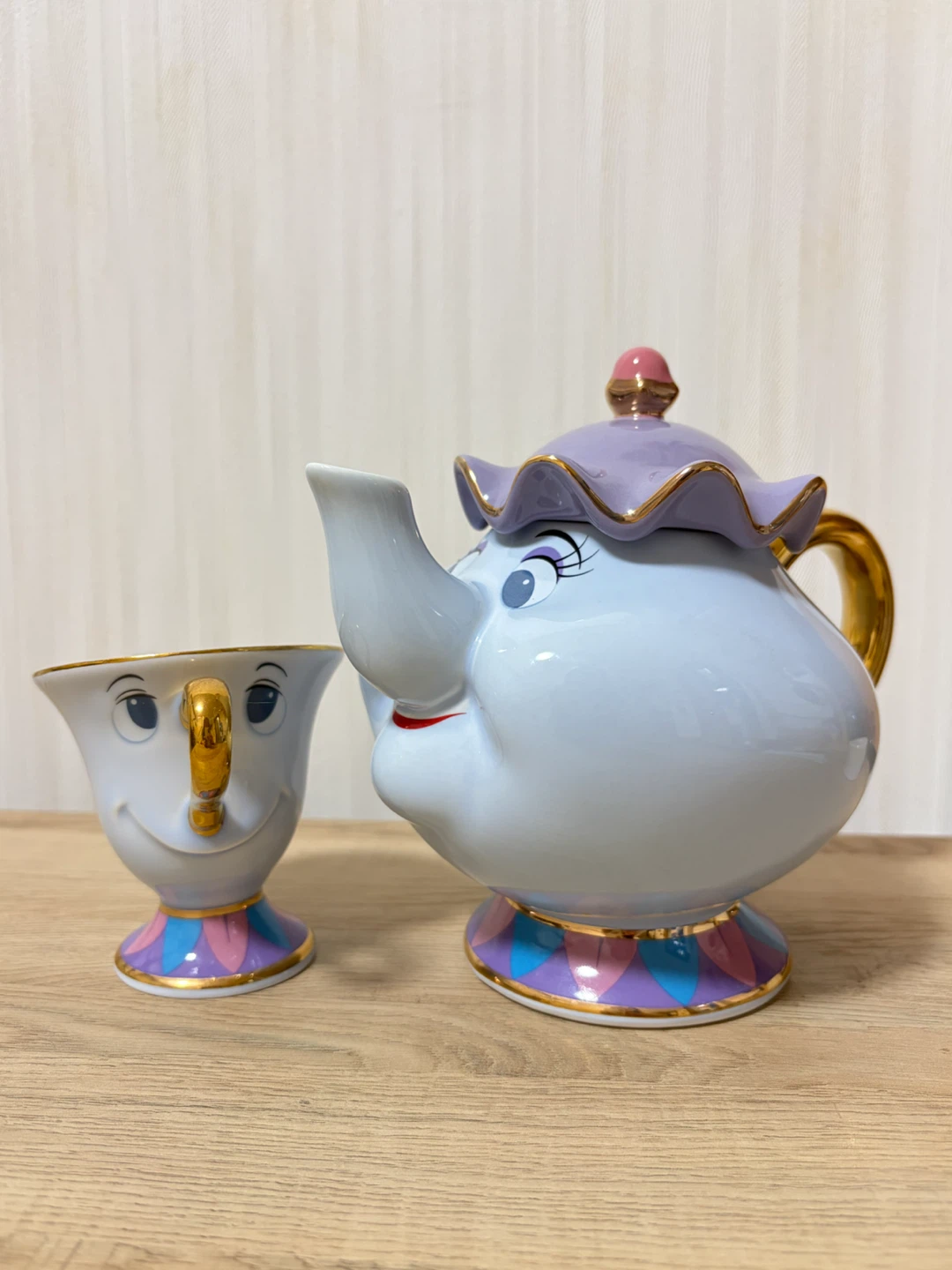 美女と野獣 ポット夫人 チップ ティーポットセット